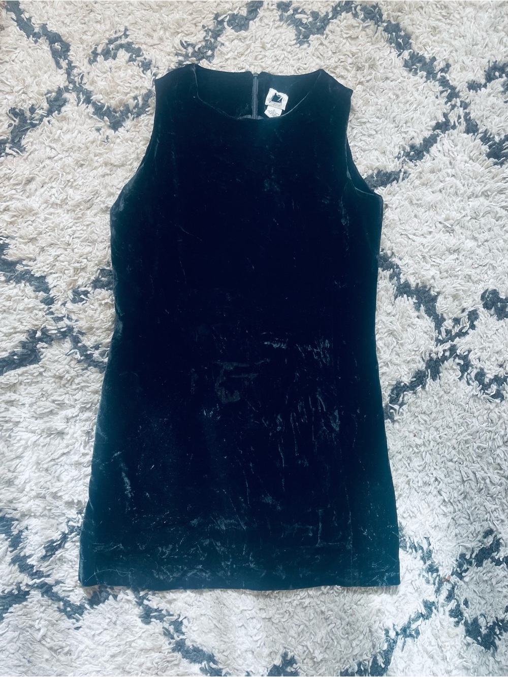 SOLD ON ANOTHER PLATFORM-Vintage 90s Crushed Velvet Dress